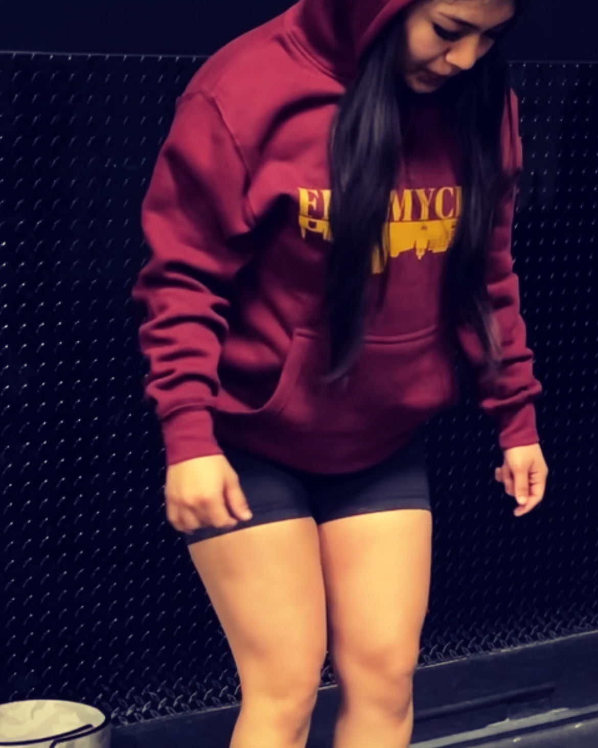 Burgundy Fit2myCity hoodie