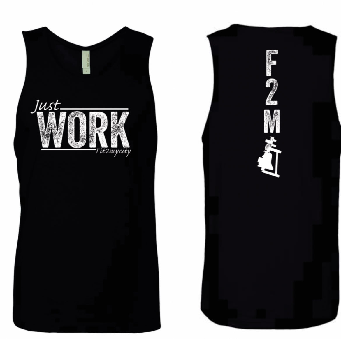 Men’s black tank top