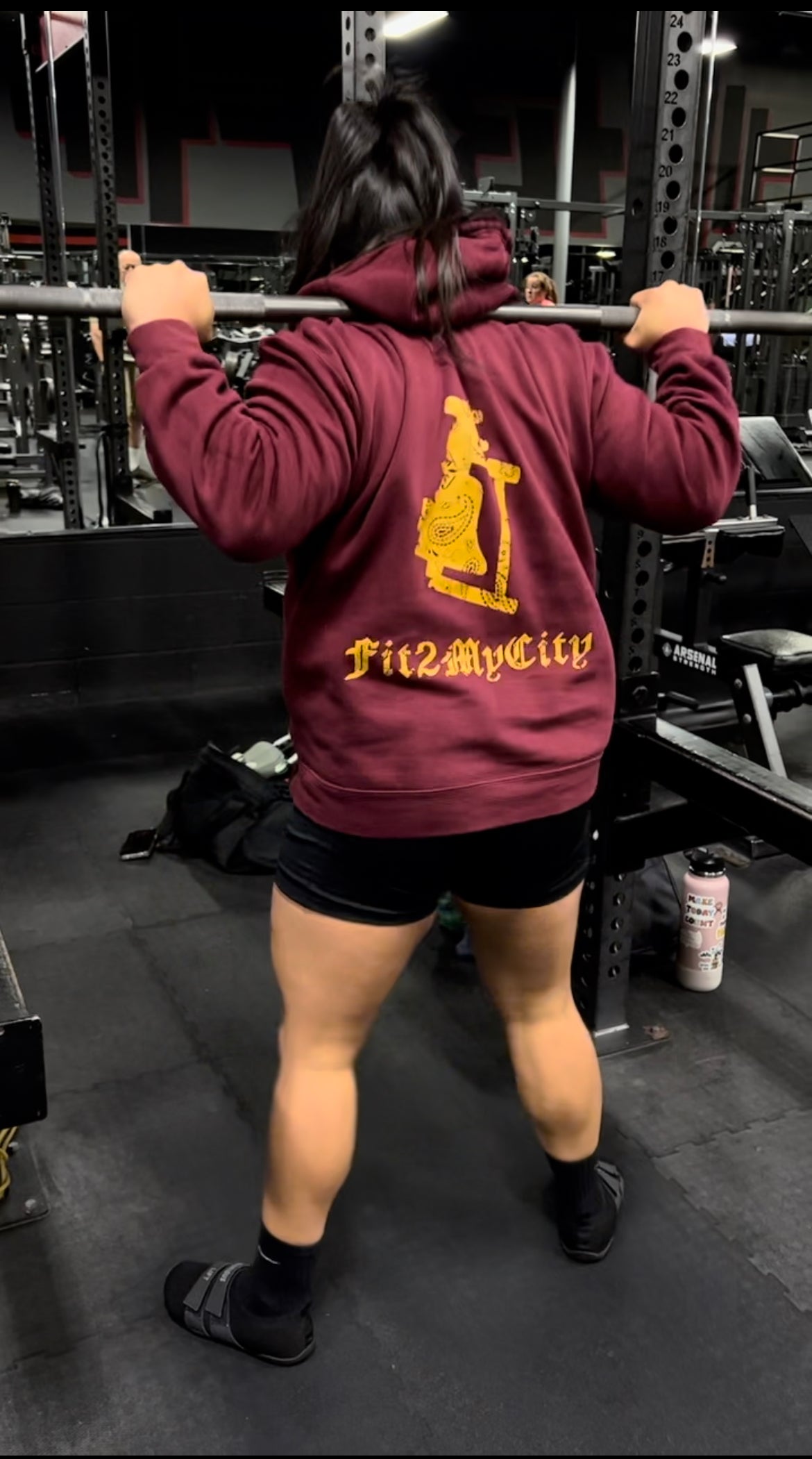 Burgundy Fit2myCity hoodie